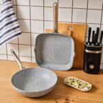 Karaca Biogranit Nare Wok - Grill Set Blue - Görsel 3