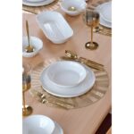 Glore Krem Altın Yaldızlı 27 Parça 6 Kişilik Seramik Yemek Takımı - Görsel 2
