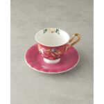 English Home Vanilla New Bone China 4 Parça 2 Kişilik Çay Fincanı Takımı Mor - Görsel 2