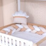 Mini Baby Minibaby Capy Filli 4’lü Örgü Montessori Bebek Çocuk Uyku Seti - Görsel 3