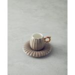 English Home Polka New Bone China 4 Parça 2 Kişilik Kahve Fincan Takımı Vizon - Görsel 3