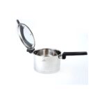 Jumbo Spark 8 Parça Paslanmaz Çelik Derin Tencere Seti, Cam Kapaklı 24 cm – İndüksiyon ve Fırın Kullanımına Uygun - Görsel 2