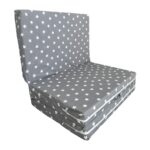 Nelson Katlanır Yer Yatağı ve Tek Kişilik Sünger Katlanır Minder Yatak 90X190X10 Cm-Büyük Gri Yıldız