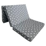 Nelson Katlanır Yer Yatağı ve Tek Kişilik Sünger Katlanır Minder Yatak 90X190X10 Cm-Büyük Gri Yıldız - Görsel 2