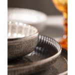 Madame Coco Prendre 6 Kişilik 24 Parça Yemek Takımı - Koyu Gri - Görsel 4