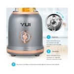 Yui M18 3 In 1 Kişisel Smoothie Retro Blender -Öğütücü-Cam Doğrayıcı Koyu Gri (Yui Türkiye Garantili) - Görsel 5