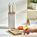 Karaca Megacut Square 9 Parça Standlı Bıçak Seti Krem - Görsel 3