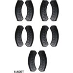 Nishev Yanmaz Yapışmaz Silikon Tava, Sahan Tutacağı Silikon Kulp Tutacak - 5 Adet Çift