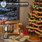 Sasa Rocoo Stand Mikser 1500W 7.5 QT (7,1 LT) Tilt-Head Elektrikli Mutfak Şefi (Türkiye Garantili) - Görsel 3