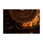 Taşev T1810 Caste Sığ döküm Tencere Mat Siyah 24 cm - Görsel 3