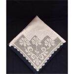 Arzum Çeyiz Tek Köşeli El Işi Dantel Bohça 100 *100 cm Boyutunda