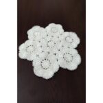 Arzum Çeyiz Çapa Ipi Ile Yapılmış El Işi Iğne Oyası 6 Parça Çapa Yatak Odası Takımı -Papatya Model - Görsel 2