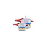 Termo 4 - 8  Litre 2li Düdüklü Tencere (2 DÜDÜKLÜ TENCEREYE UYUMLU TEK KAPAKLI) Alüminyum Pres Baskı