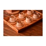 Bambum B0930 Nakkaş 6 Kişilik Kahve fincan Takımı seti Desen Altlıklı - Görsel 2