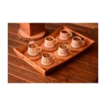 Bambum B0930 Nakkaş 6 Kişilik Kahve fincan Takımı seti Desen Altlıklı - Görsel 3