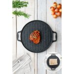 Acar Diamante Döküm Çift Taraflı Izgara - Gözleme Tavası - 34 cm