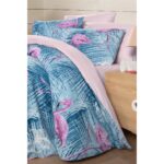 My Story Lastikli Çarşaflı Çift Kişilik Nevresim Takımı Flamingo - Görsel 4