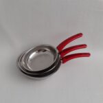 Gülsan Çelik Düz Tava Seti 16 cm Gümüş Renk 3 Parça Mutfak Kullanımına Uygun - Görsel 2