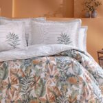 Yataş Amy Çift Kişilik Ranforce Nevresim Takımı - Turuncu - Görsel 2