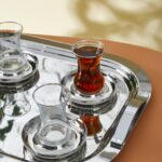 Karaca Timeless Platin Çelik Tepsili 40 Parça 12 Kişilik Çeyiz Çay Seti - Görsel 5