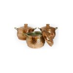 Efemir Bakır Mini Güveç Tencere Seti - Görsel 4