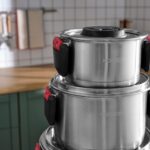 Karaca Yenka Indüksiyon Tabanlı 6 Parça Katlanabilir Kulplu Çelik Tencere Seti - Görsel 4