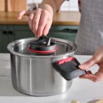 Karaca Yenka Indüksiyon Tabanlı 6 Parça Katlanabilir Kulplu Çelik Tencere Seti - Görsel 5