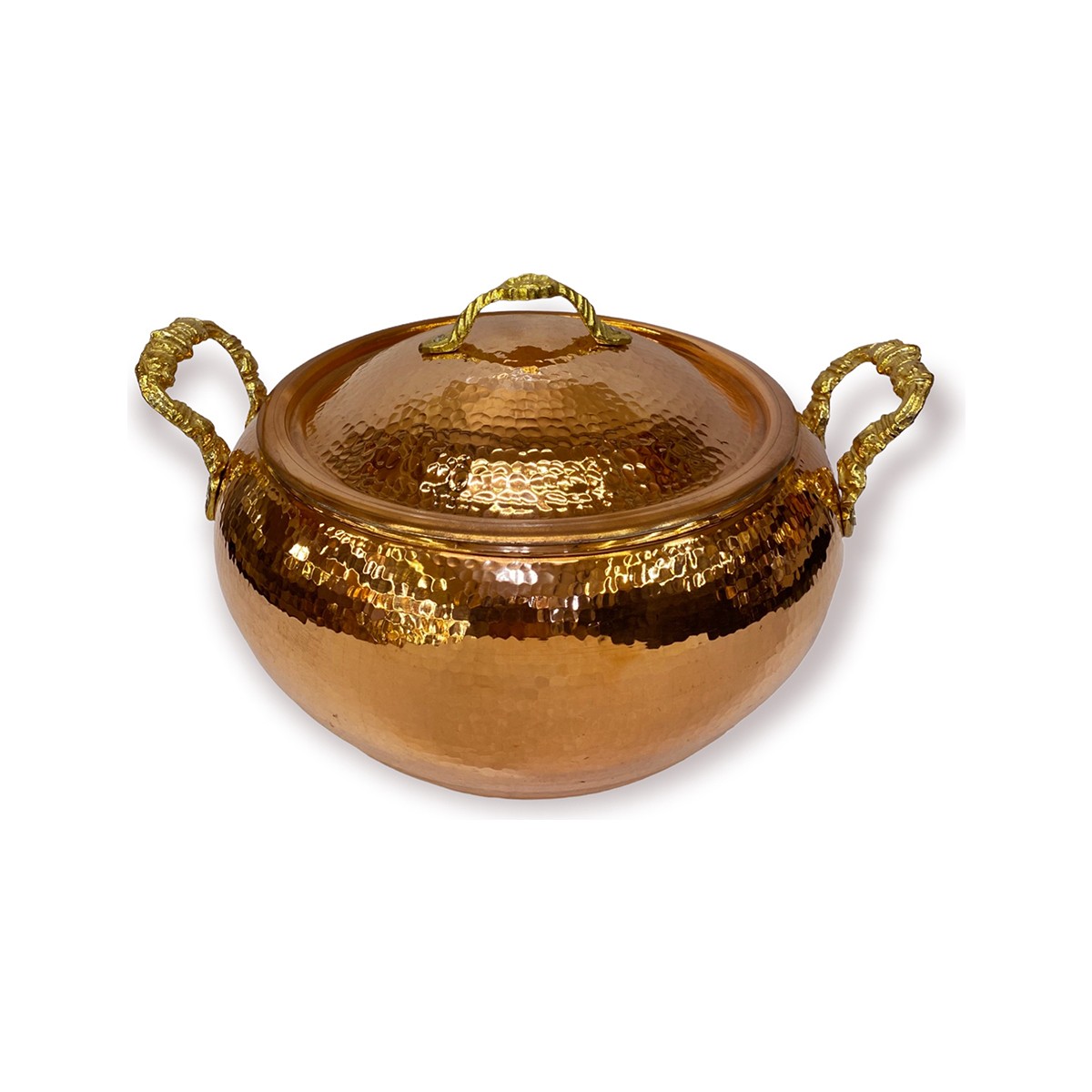 110000671678149.jpg Efemir Dövme Bakır Trabzon Güveci 22 cm - Görsel 1