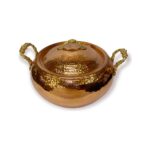 Efemir Dövme Bakır Trabzon Güveci 22 cm - Görsel 2