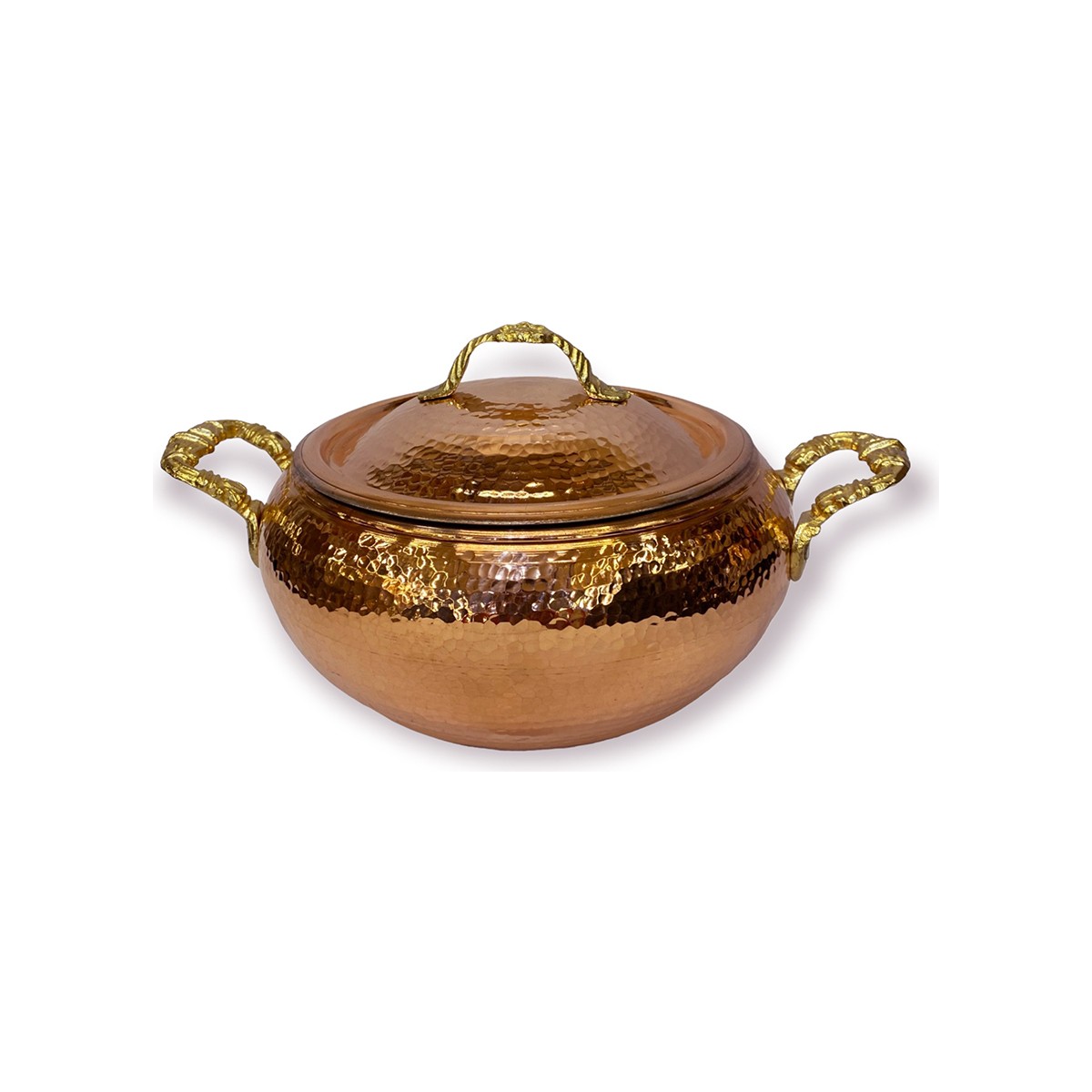 110000671678208.jpg Efemir Dövme Bakır Trabzon Güveci 18 cm - Görsel 1