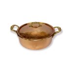 Efemir Dövme Bakır Düz Tencere 25 cm - Görsel 2