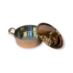 Efemir Dövme Bakır Düz Tencere 25 cm - Görsel 3