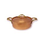 Efemir Dövme Bakır Düz Tencere 19 cm