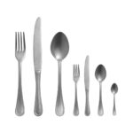 Hisar Contour Eskitme 84 Parça Çelik 12 Kişilik Çatal Kaşık Bıçak Seti - Görsel 4