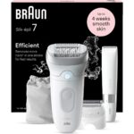 Braun Silk-Épil 7 7-441 Epilatör Islak Kuru Kullanım Kablosuz Şarjlı Yıkanabilir Başlık