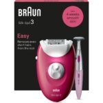 Braun Silk-Épil 3 3-202 Epilatör 20 Cımbız Akıllı Işık 2 Hız Kuru Kullanım Yıkanabilir Başlıklı