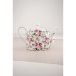 Bursa Porselen Dekor Ivy Rose Altın Yaldızlı Porselen Demlik - Görsel 2