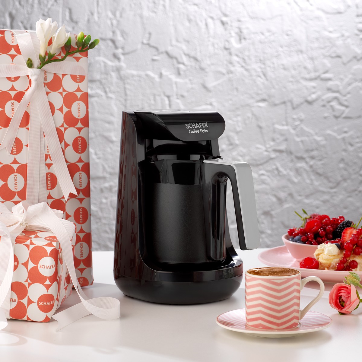 110000676504603.jpg Schafer Coffee Point Türk Kahve Makinesi-Siyah/gri - Görsel 1