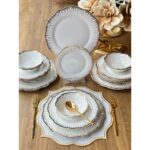 Rossev Yemek Takımı Bloom 24 Parça 6 Kişilik