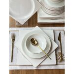 Rossev Yemek Takımı Modern Kare 24 Parça 6 Kişilik - Görsel 2