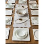 Rossev Yemek Takımı Modern Kare  Parça 6 Kişilik