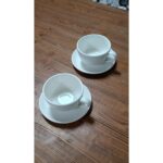 Bonna Porselen Rita Serisi 4 Parça 350 cc Çay & Cappuccino Takımı - Görsel 2