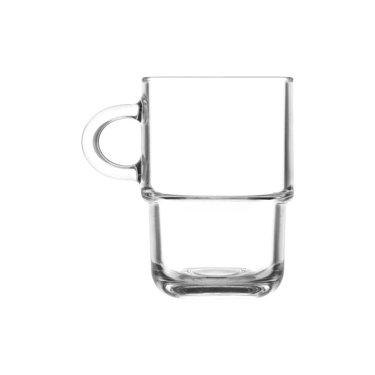 110000678893388.jpg Cengiz Çeyiz Lav 6'lı Cozy Kulplu Cam Çay Bardağı 350 cc COZ450 - Görsel 1