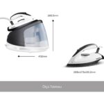 Homend Steamwork 1167H Buhar Kazanlı Ütü - Siyah / Beyaz - 2400 Watt - Görsel 4