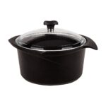 Aryıldız Flipper Siyah Cam 20-10 cm Tencere