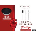 Tec-X Eva 84 Parça Çatal Kaşık Bıçak Seti + Saklama Kabı Hediyeli - Görsel 3