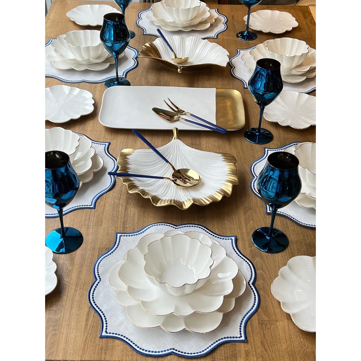 110000680146004.jpg Rossev Yemek Takımı Daisy 44 Parça 6 Kişilik - Görsel 1