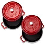 Lava Döküm Yuvarlak Derin ve Sığ 5 Parça Tencere Seti