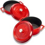 Lava Döküm Yuvarlak Derin ve Sığ 5 Parça Tencere Seti - Görsel 2