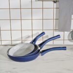 Karaca Biogranit Granit Kaplama 3 Parça Düz 20 24 26 cm Tava Seti